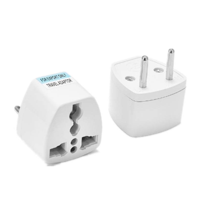 1 stk universal us/uk/au/de/eu stik adapter usa til euro europa rejse væg vekselstrøm oplader adapter konverter 2 runde ben fatning