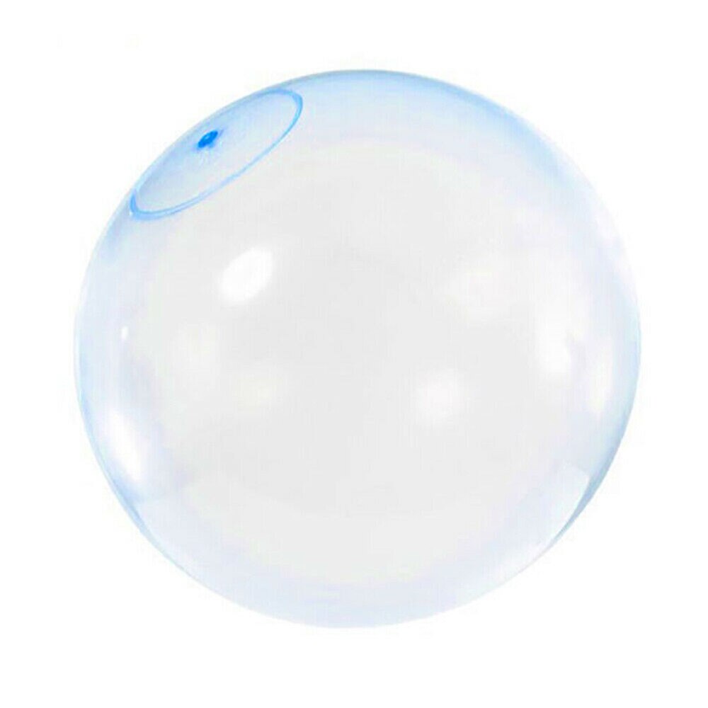 Bola de burbuja inflable de gran tamaño, pelota de burbujas súper Wubble resistente a los desgarros, pelotas para exterior, globo de baño: blue120cm