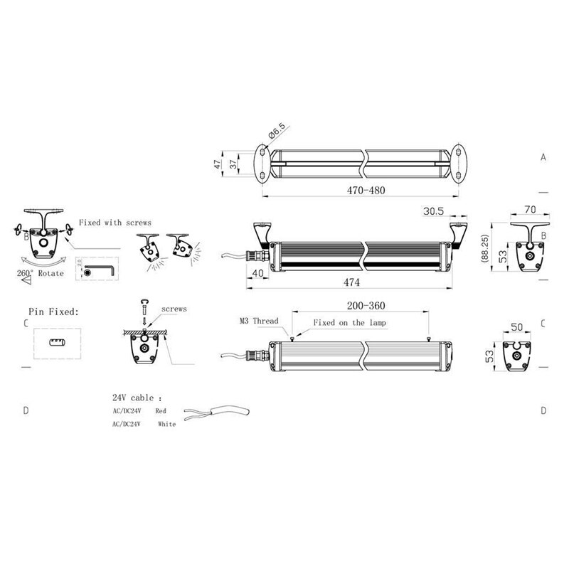 AYHF-12W 24V Ip68 Explosion Proof Led Light/Tube Long 17.5 Inch Waterproof Cnc Industrial Machine Interner Led Lighting (12)