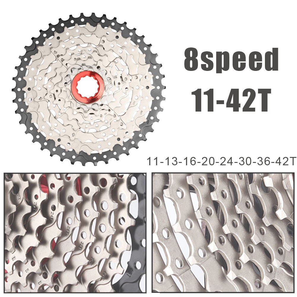Fiets Vliegwiel Cassette 8S Speed Freewheel Tandwiel Overbrengingsverhouding 11-42T Mtb Chain Wiel Fiets Onderdelen