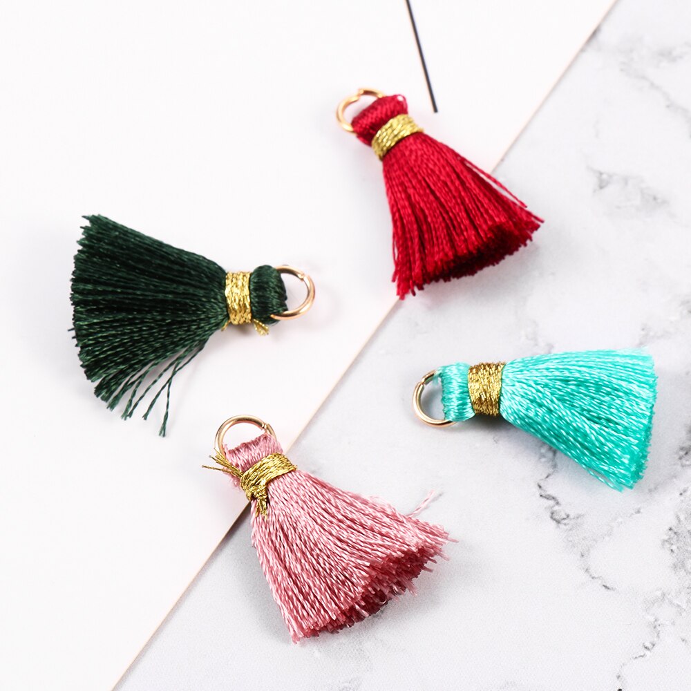 10 st 2cm mini polyester siden tofsar smycken hantverk diy örhänge gör hängande leveranser plagg sy heminredning