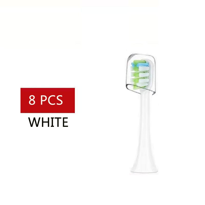 SOOCAS X3 X1 X5 Tooth Brush Head Original oothbrush Heads Replacement For SOOCARE Sonic Electric Tooth Brush Heads: 8 pcs white heads
