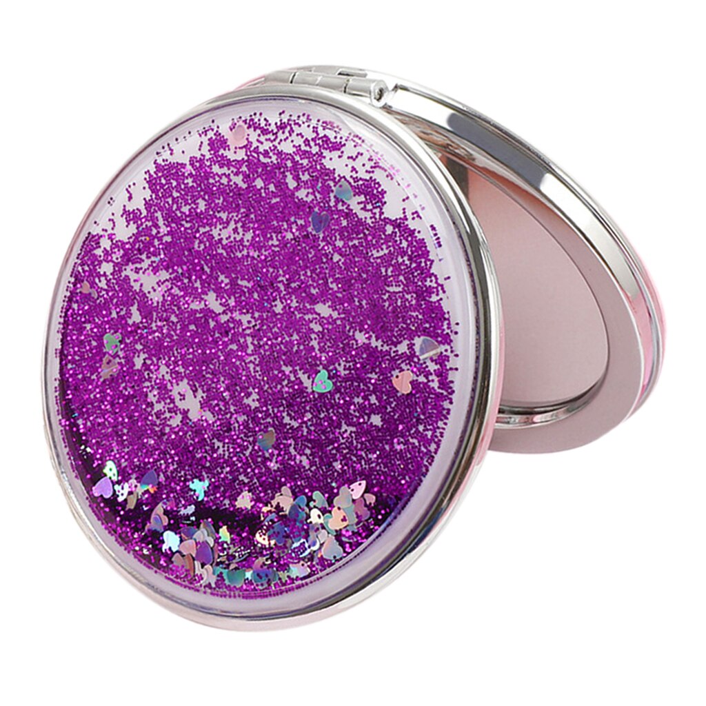 Folding Compact Travel Pocket Beauty Makeup Mirrors, Double Sides Purse Mirrors