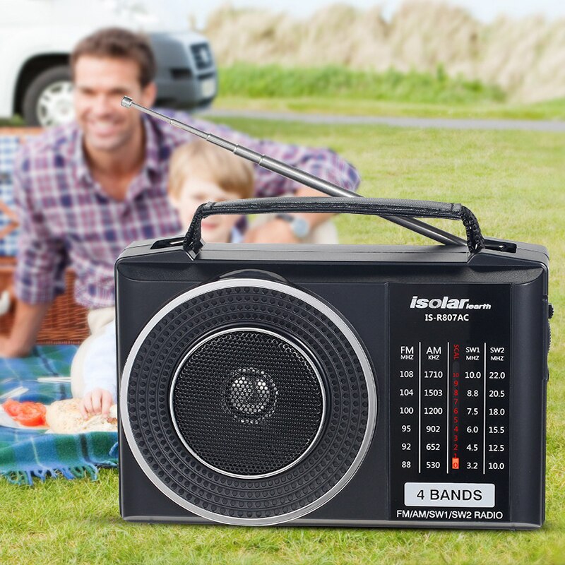 Portable Retro Radio Bluetooth Audio FM / AM / SW1 / SW2 Radio Speaker Outdoor Multi-function Radio Elderly Birthday