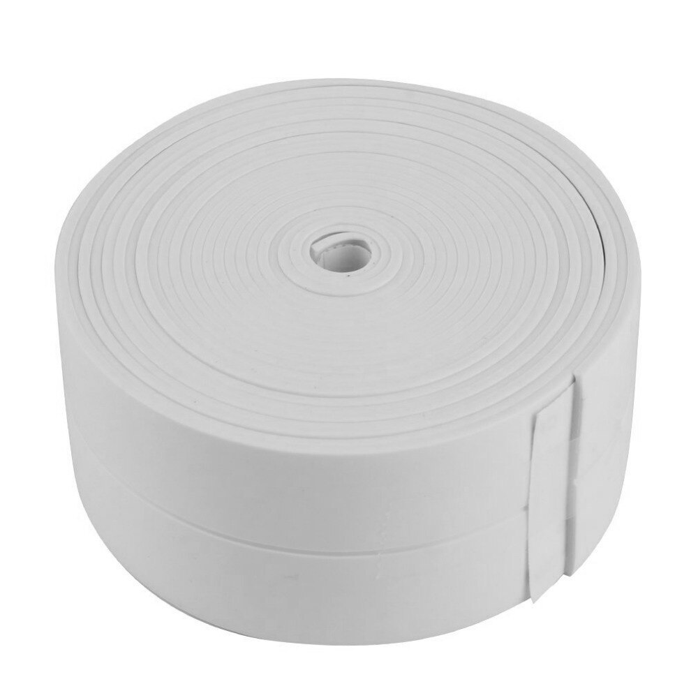 Schlecht Aufkleber Dusche Waschbecken Schlecht Abdichtung Streifen Band Weiß PVC Selbst klebstoff Wasserdichte Zauberstab Aufkleber für Schlecht Küche