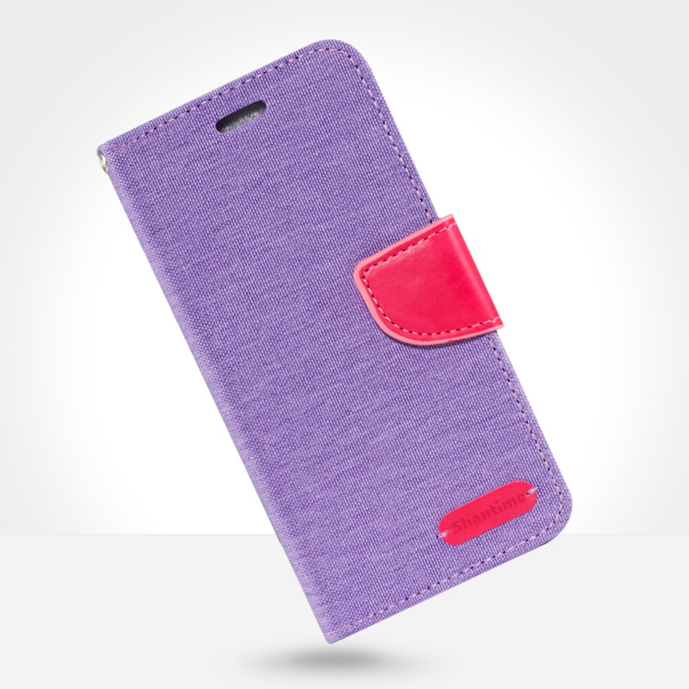 Pu leren telefoonhoesje voor lg  k11 flip book case voor lg  k8 zakelijke portemonneehoes voor lg  k4 zachte tpu siliconen achterkant: Voor lg  k8 2017 / Lichtpaars