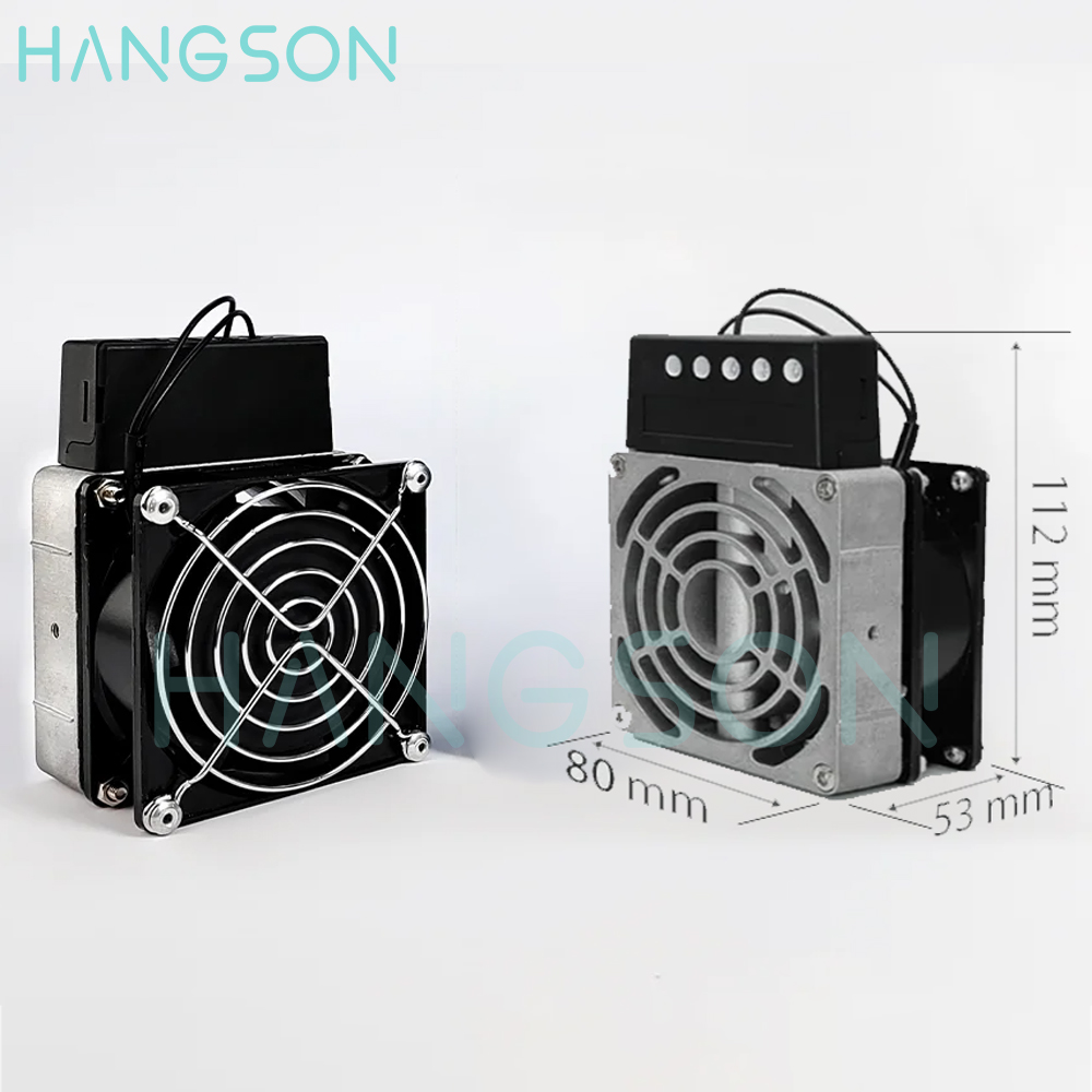 PTC Elektrischer Heizlüfter für Schrank, 100 W, 150 W, 200 W, HVL 031, kompakte industrielle Aluminiumgussheizung für Schrank: Gold