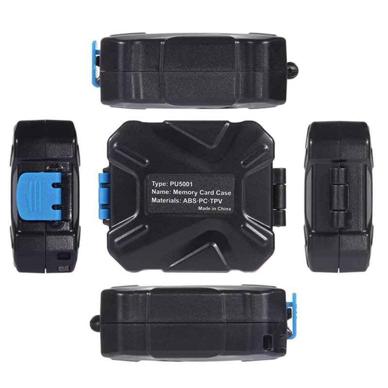 9 Slots Camera PULUZ Memory XQD CF TF Micro SD Card Holder Stocker Storage Box Case Water Proof