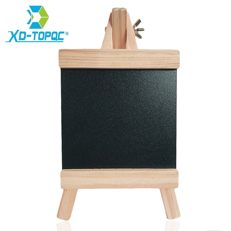 XINDI 12*23cm Mini Schreibtisch Tafel Kiefer Holz Staffelei Tafel Art Holz Schwarz Bord Faltbare Schreibtafeln Freies kreide BB70