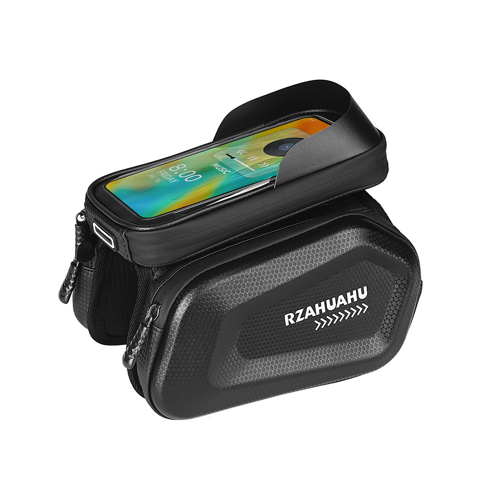 Fiets-/fietstelefoon Voorframetas Waterdicht, fietsbuistas Fietstas, fietsaccessoires Compatibele telefoon onder 7"