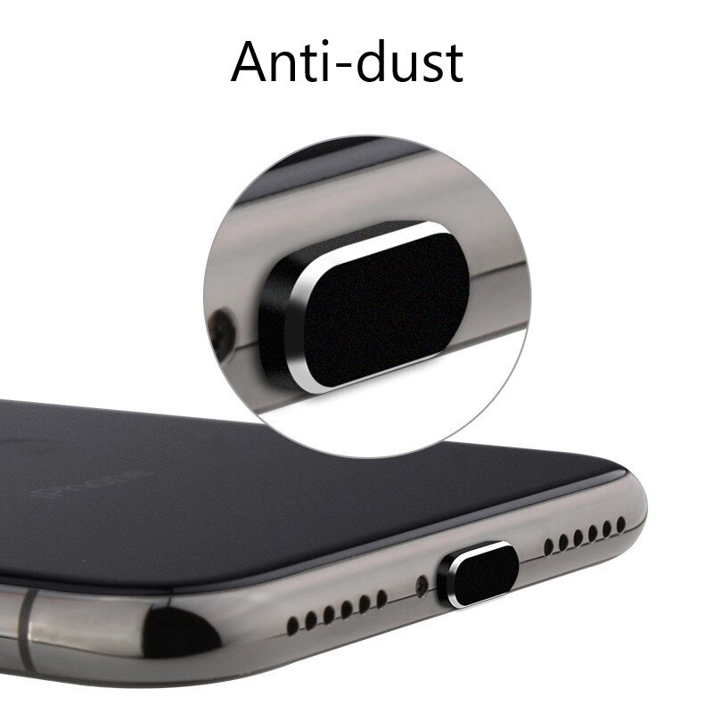 Voor Apple Iphone Metal Anti Dust Plug Charge Port Plug Stopper Cap Cover Voor Iphone 13 12 11 Pro Max X Xr 8 7 6S Plus Dustplugs
