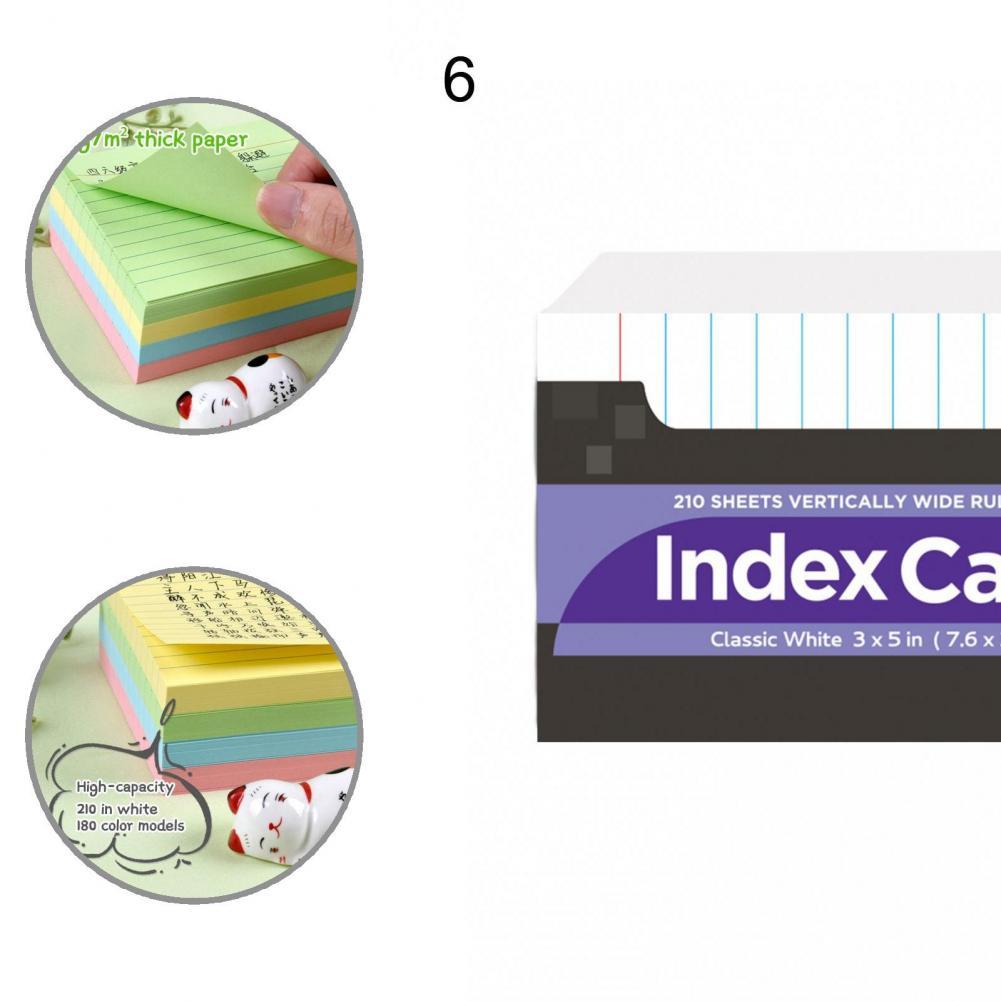 Praktische 1 Set Grote Multifunctionele Neon Index Kaarten Papier Note Kaarten Milieuvriendelijke Voor Thuis