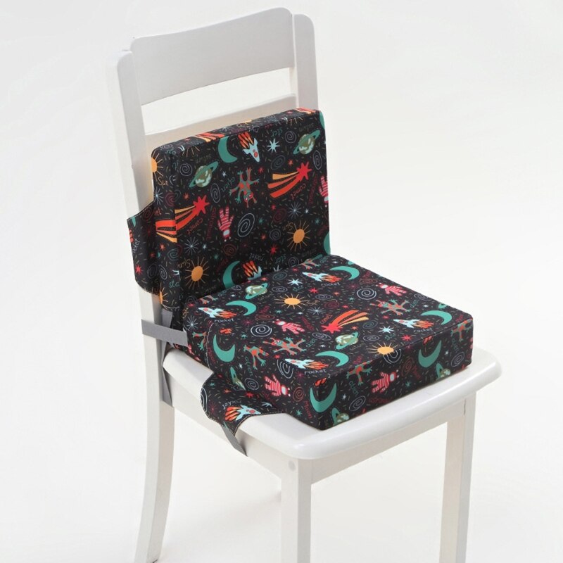 Anti-Skid Cartoon Print Dining Children Cushion Increased Pad High Chair Booster