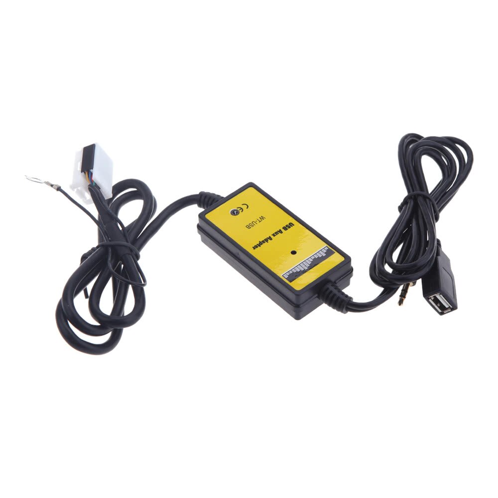 Adaptador USB Aux-in para coche interfaz de Radio de reproductor MP3 para adaptador de escarabajo cargador de coche