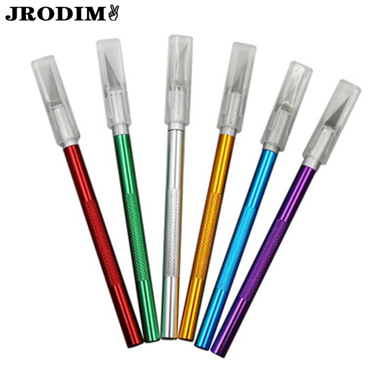 Carving Metal Knife DIY Art Cutting Tool Craft Cutting Kinfe Engraving Cutter with Blade Safety Cutter Paper Knife Cutting Pen