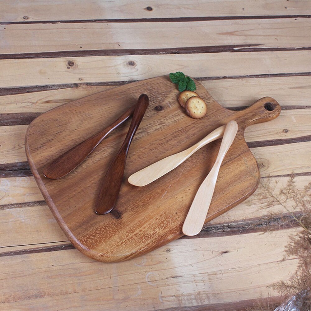 Wooden Marmalade Knife Cheese Spreader Butter Knife Dinner Knives Tabeware With Thick Handle