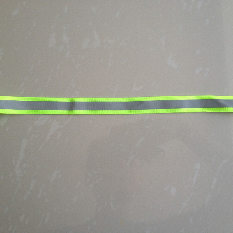 2Cm X 5M Lime Green Reflecterende Stof Tape Strip Rand Braid Trim Naaien Voor Kleding Zak Broek outdoor Producten