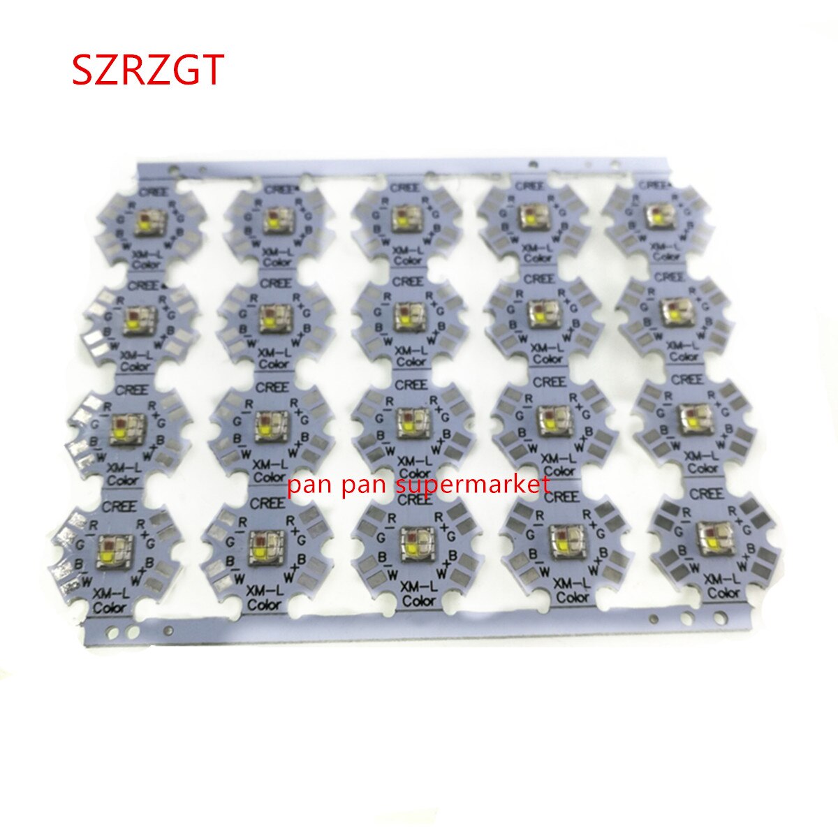 10w Cree XLamp XM-L RGBW RGB White Color LED Emitter 4-Chip 20mm Star PCB Board