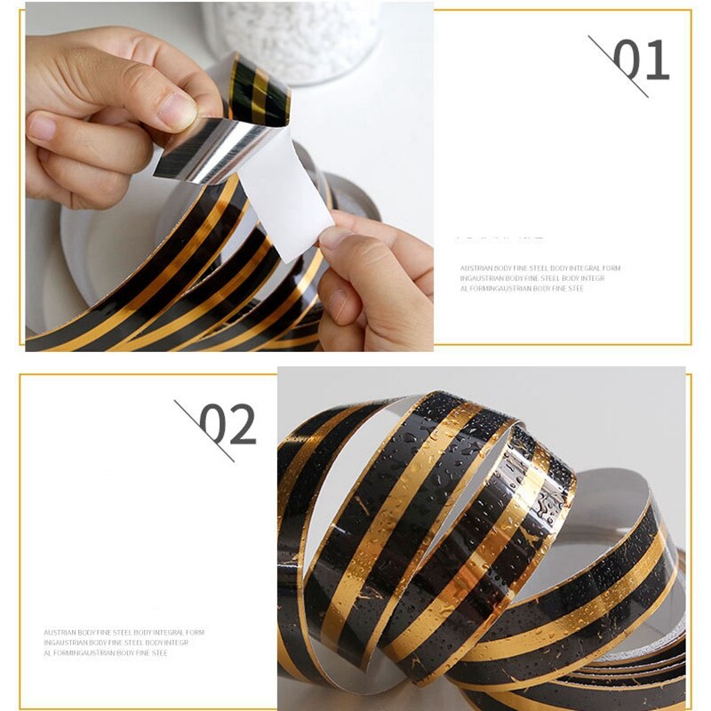 Floor Tile Beautiful Edge Line Beautiful Seam Stick Strip Waterproof Stick Strip Skirting Line Self-Adhesive