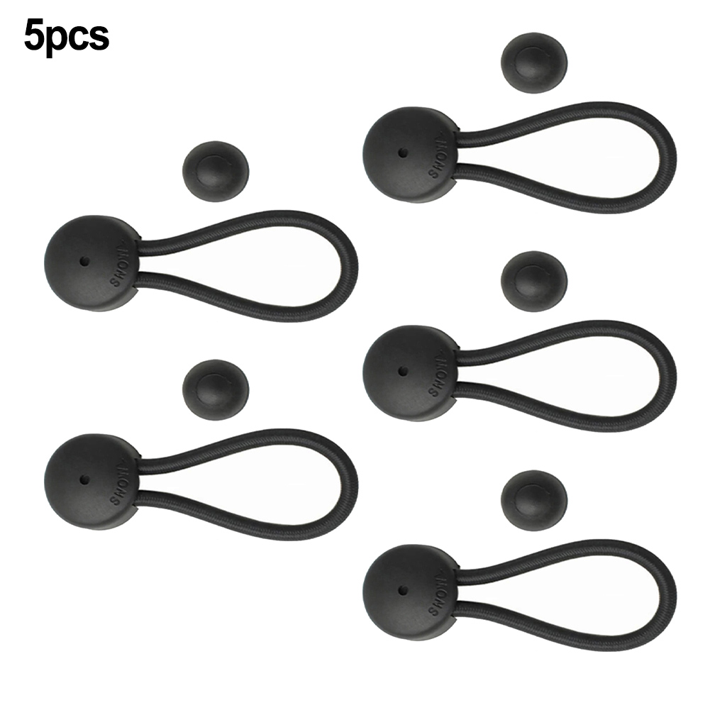 Sujetador de cordón de choque, Clip de cuerda elástica para acampar, longitud elástica, tienda, barco, yate, cubierta RV, remolques, peso con perilla