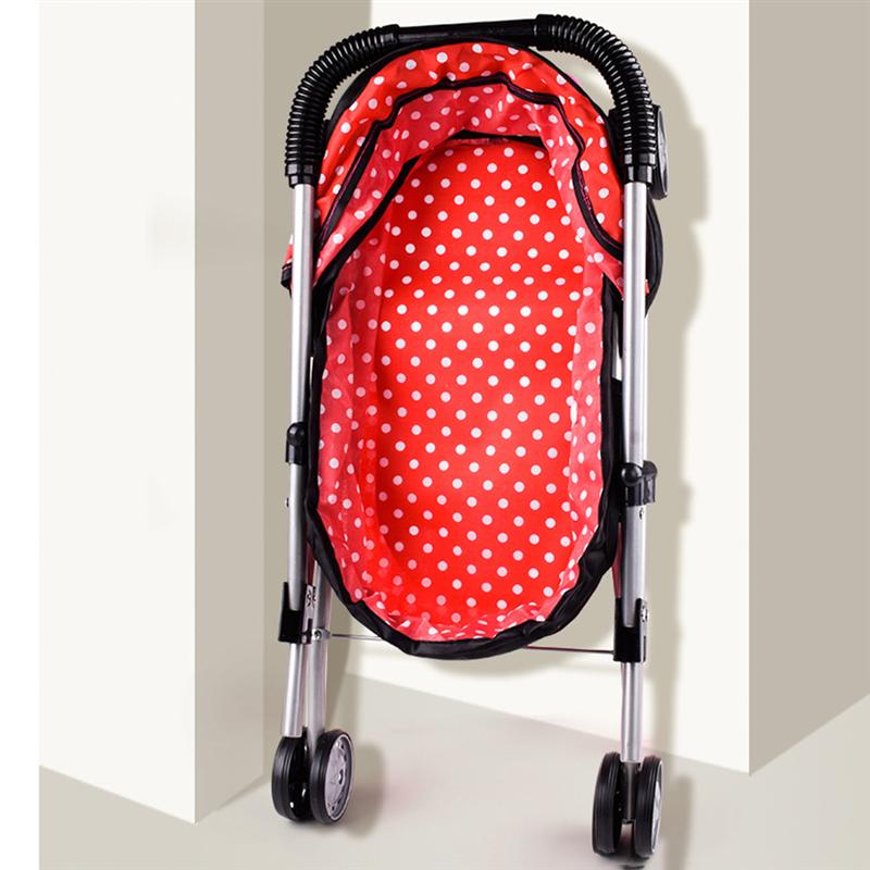 1pc multifunktionelle rullestolsvogne børnelegetøj børn foldevogn justering højde rullator (priting mønster)