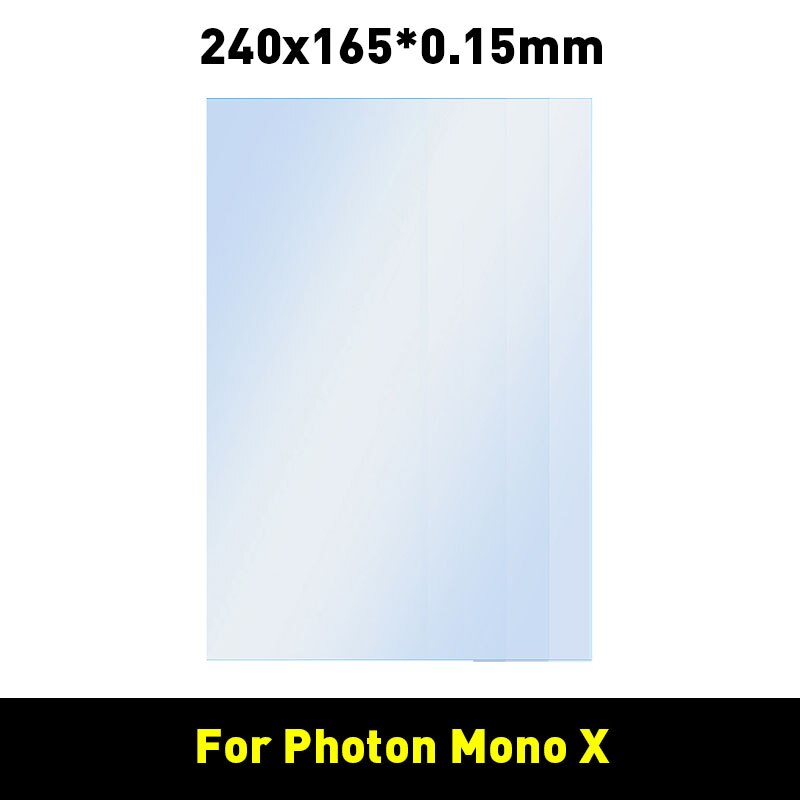 FEP Film Für Photon Mono X Harz 3D Drucker Teil 200*140/240*165/280*200mm SLA/LCD FEP Blätter 0,15mm FEP Film Für 8,9 zoll Lcd: 2 PCS / 240x165mm