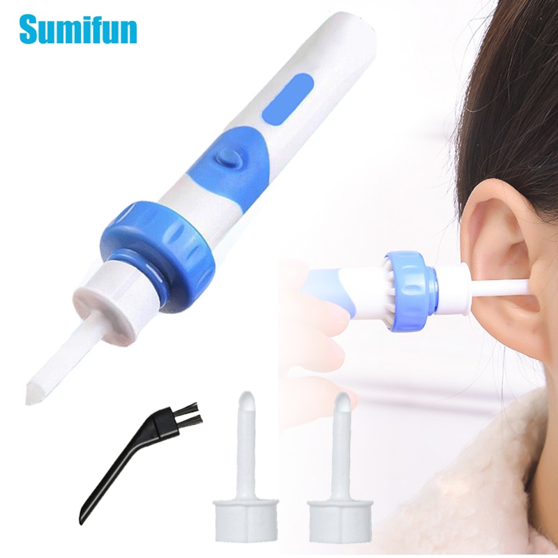1Set Sumifun oídos eléctrico removedor de cera de seguridad de la atención de vacío cera limpiador indoloro Earpick herramientas de limpieza aliviar el Tinnitus