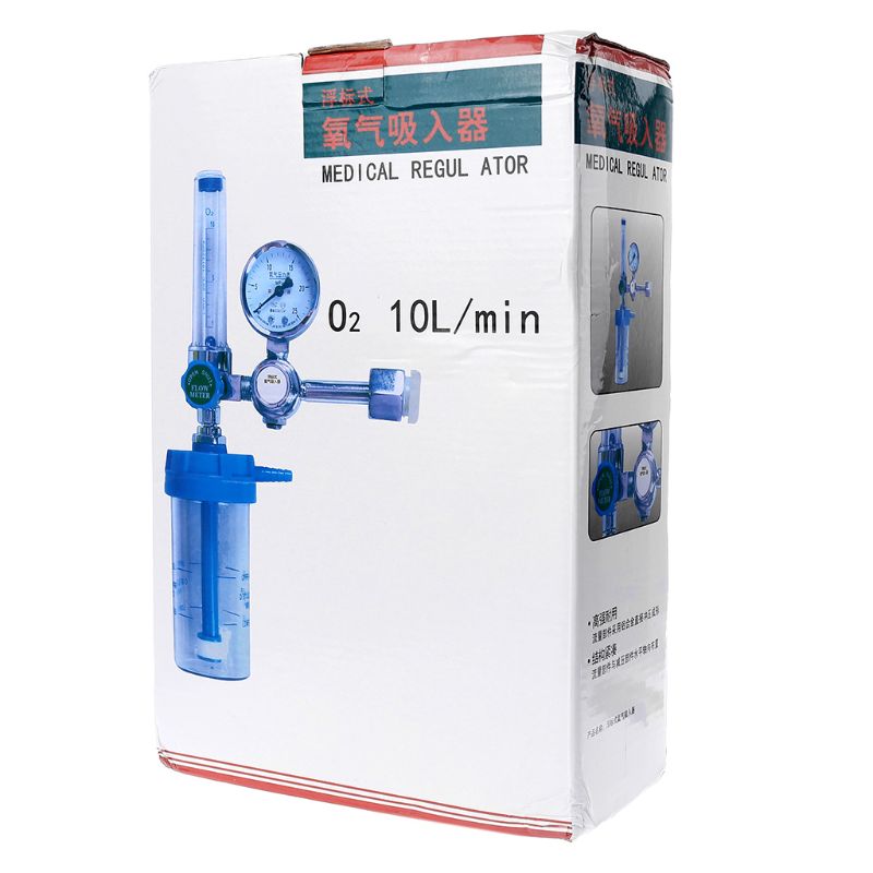 Pressure regulator  o2 medical oxygen inhaler pressure reducing valve oxygen meter  g5/8 " 0-10l/ min