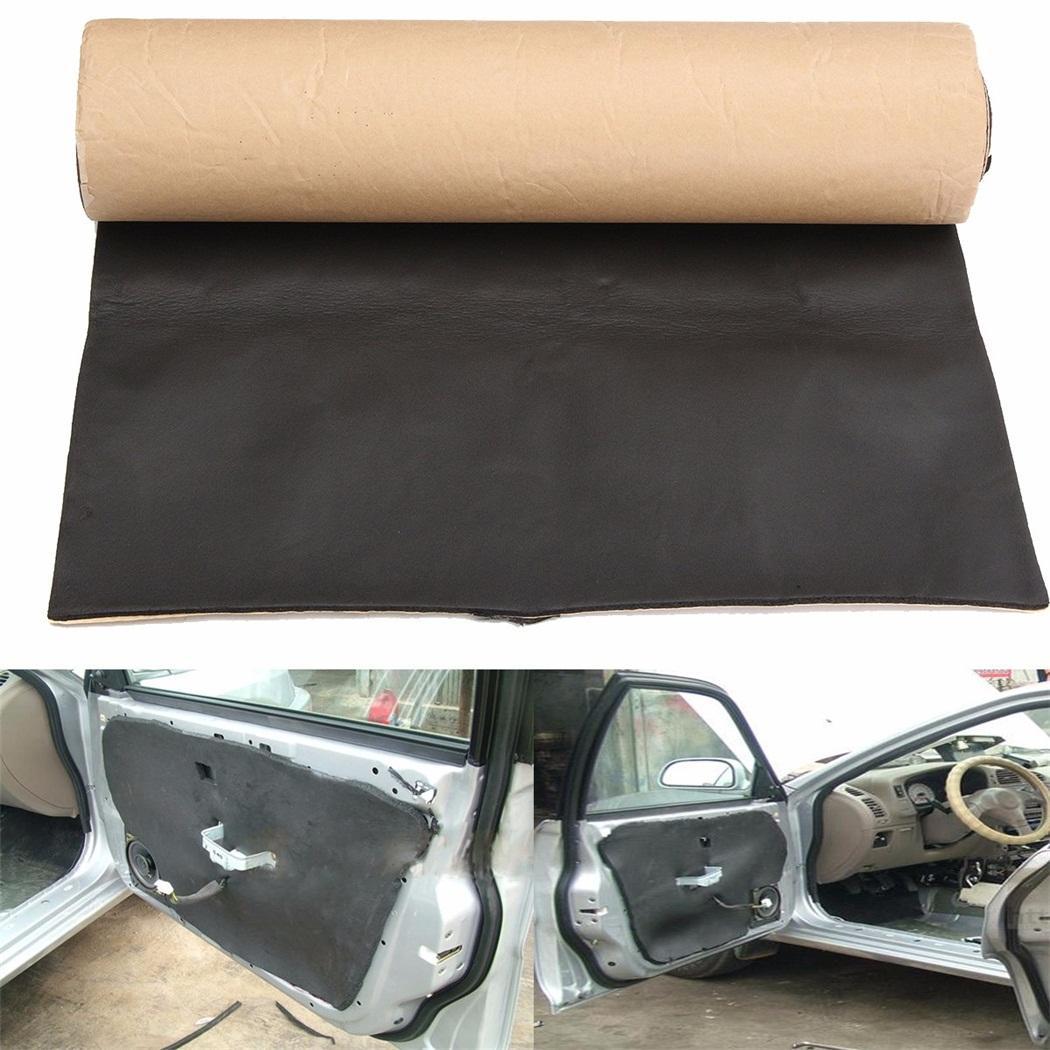 Car Sound Heat Insulation Pad Aluminum Foil Black Tin Paper Deadening Material: Default Title