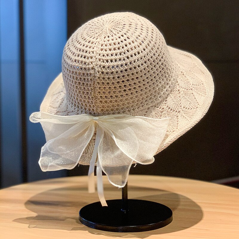Summer Bucket Hat Woman Beach Sun Hats Leisure Journey Outdoors Vacation Accessories UV Protection Big Brimmed Hat: a3