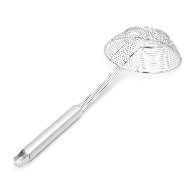 W3JA Solid Spider Strainer Skimmer Ladle Stainless Steel Kitchen Utensil Tool