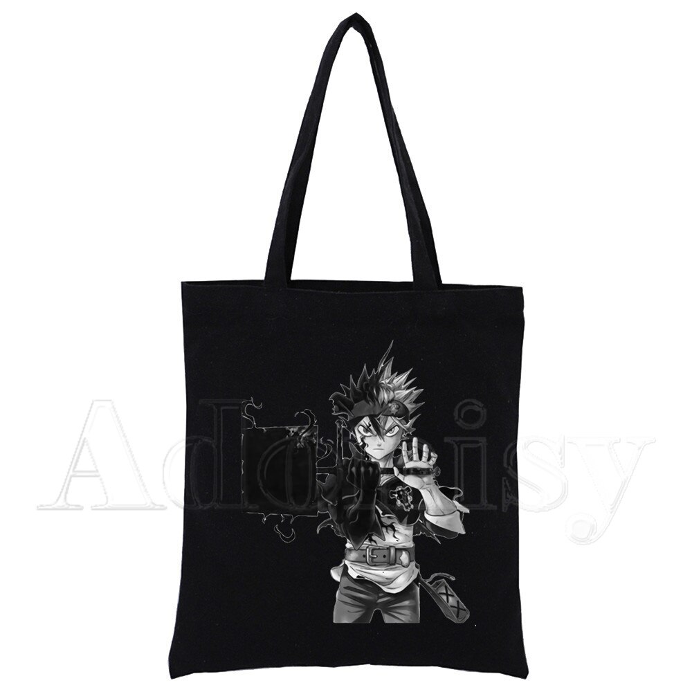 Zwarte Klaver Tote Tas Unisex Canvas Boodschappentassen Gedrukt Casual Schoudertas Opvouwbare Black: J