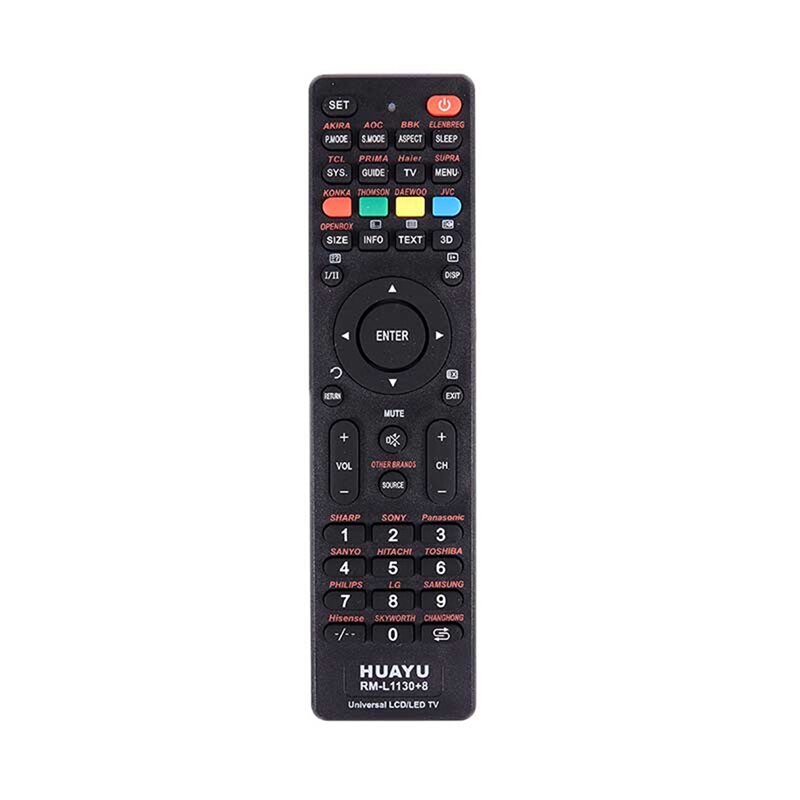 Huayu Universele Afstandsbediening Rm-L1130 + 8 Voor Alle Tv Smart Tv Afstandsbediening: Default Title