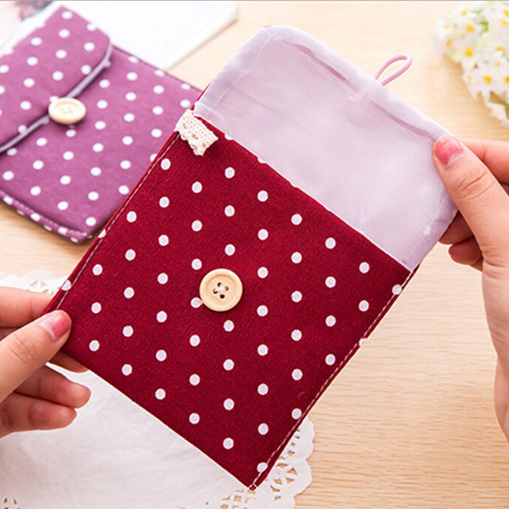 1 Pza de para la higiene femenina Paquete de compresas sanitarias para niñas estuche para niñas bolsa de almacenamiento pequeño