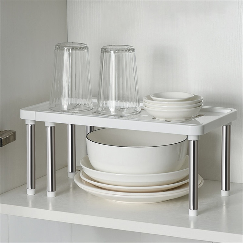 Étagère de rangement réglable pour organisateur de placard à la maison pour la cuisine