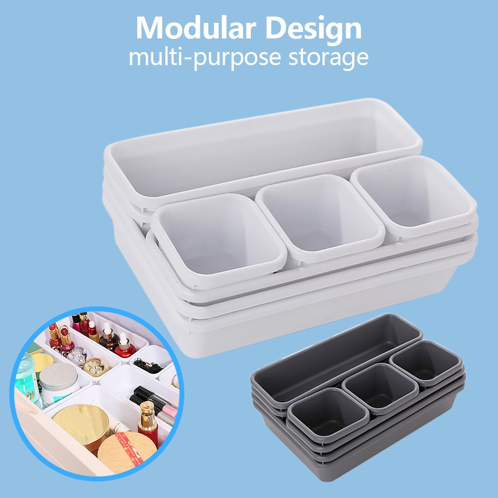 drawer storage organizers best narrow interlaced drawer for bathroom, office plastic partition storage box