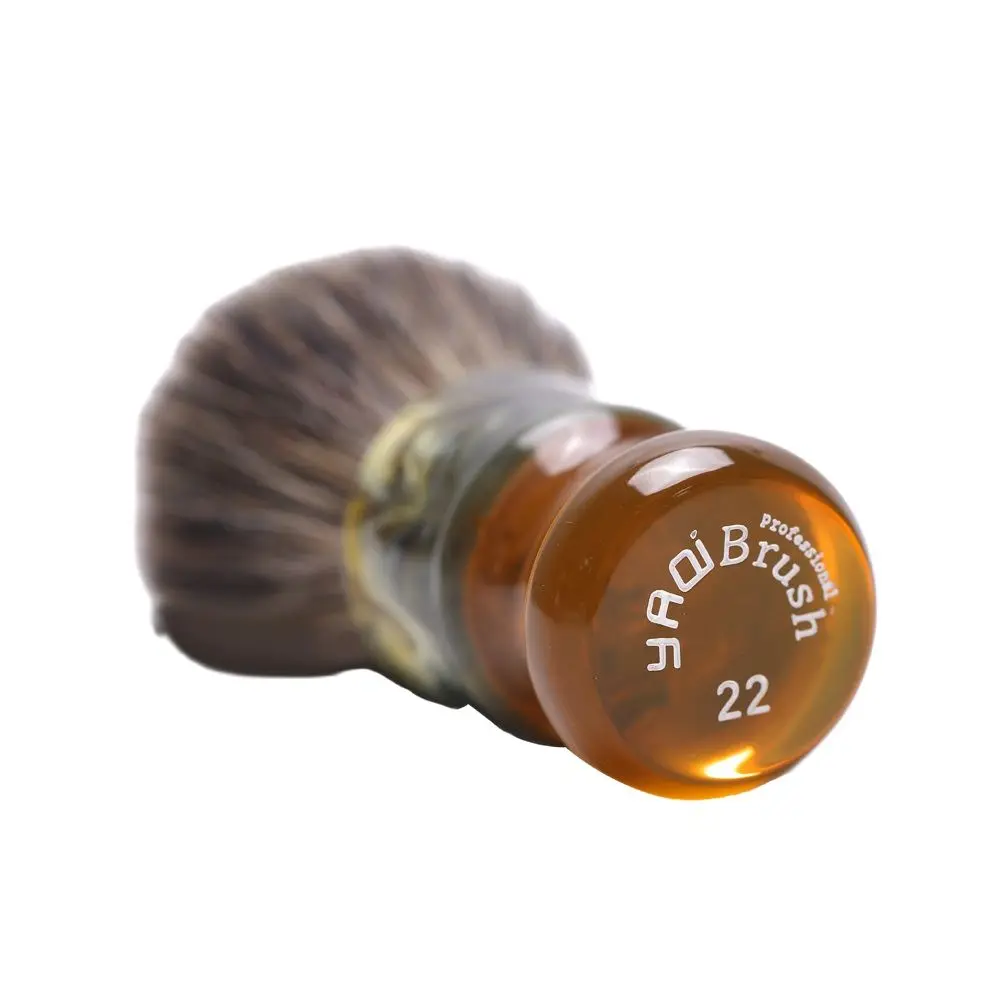 YAQI 22MM Sagrada Familia blaireau cheveux résine poignée hommes humide rasage brosses Portable rasage brosse rasage mousse brosse
