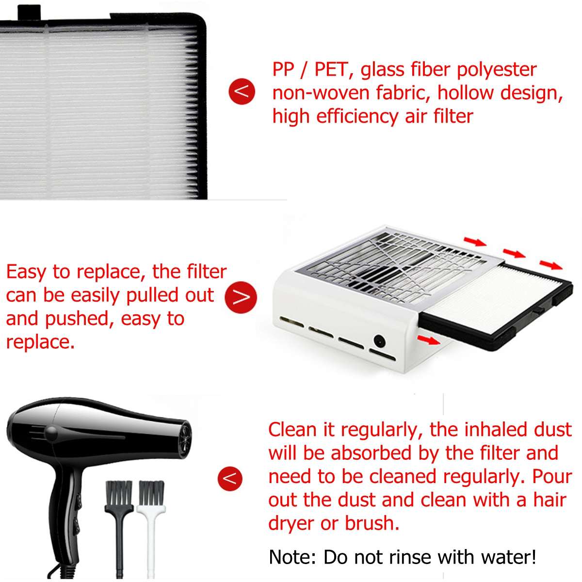 Nagel Stofafscheider 150W Stofzuiger Manicure Machine Sterke Macht Nail Fan Zuig Professionele Geschikt Voor Nail Salon