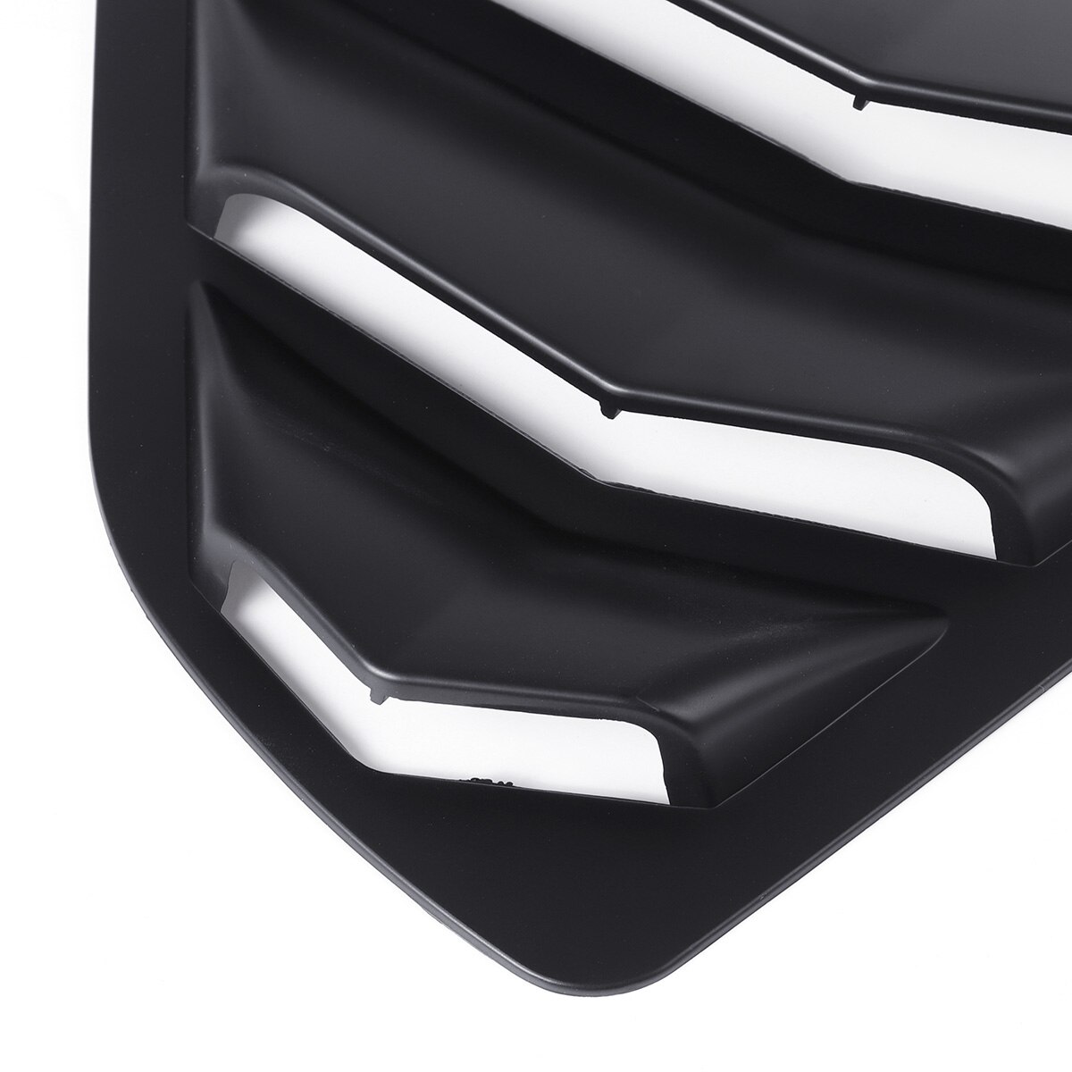 Black/Carbon Fiber Look 2pcs Car Side Rear Window Louver Shutter Cover Trim For Toyota Camry SE XSE L LE XLE