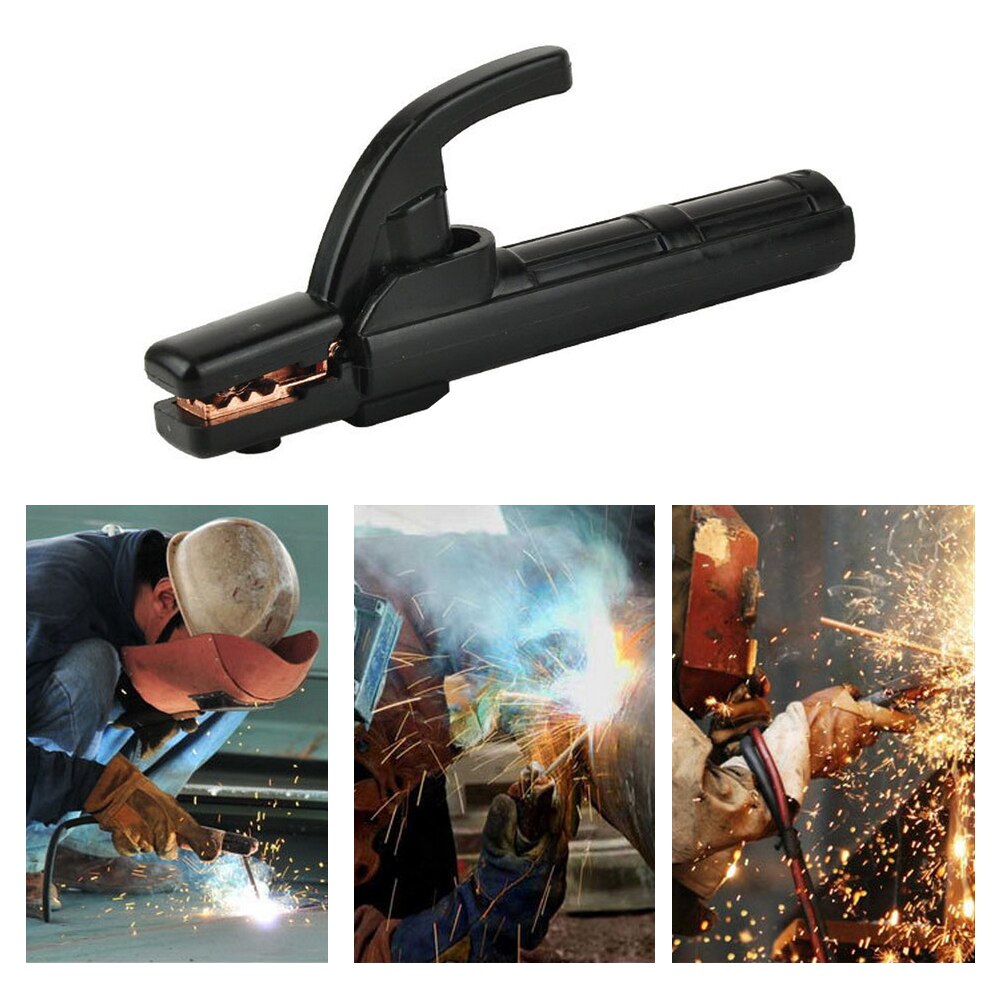 300A Welding Electrode Holder Stick Welding Rod Copper Mini Cable Welding Rod Non-slip Handle Clamp Welding Tools