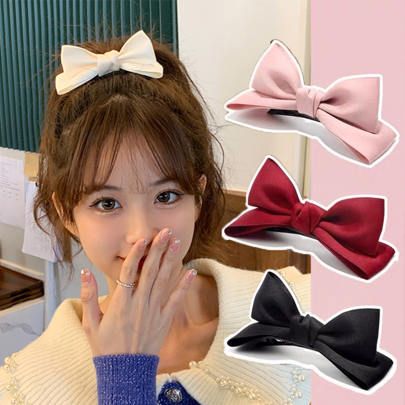 2 unids/lote lazo para el cabello para mujeres niñas horquilla Simple Top Clip para el cabello horquillas para mujer accesorios para el cabello