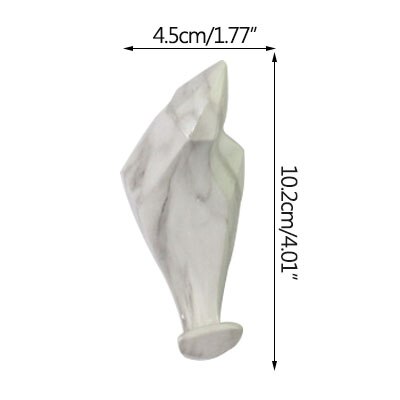 Hook Storage Decorative Clothes Hook Household Bird Storage Hanger Hat Hook Wall Hanging Porch Wall Hanging Key Hooks: Marbling-a