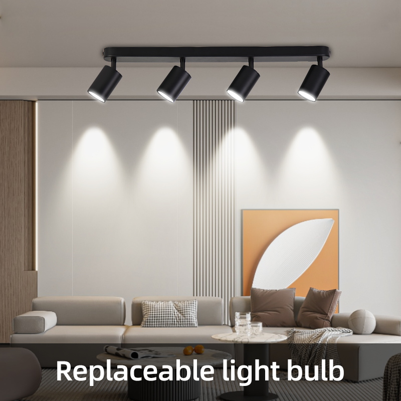 220V LED Spot Lights Home Decoration Ceiling Lights GU10 Adjustation Sport Lighting For Bedroom Kitchen 3 Color Track Lighting