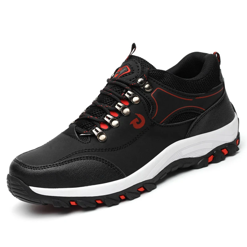 Men Work Safety Shoe Boots Steel Toe Security Protection Shoes Anti-Smash Anti-puncture Constrcution Shoes Man Work Boots: 39 / black