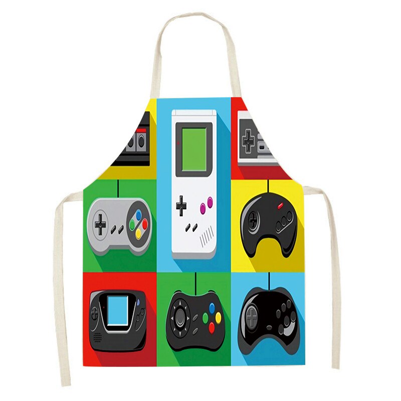 Game Controller Apron Decoration Apron Kitchen Home Cooking Accessories Aprons for Women 47x38cm 68x55cm: A-1 / 68x55cm