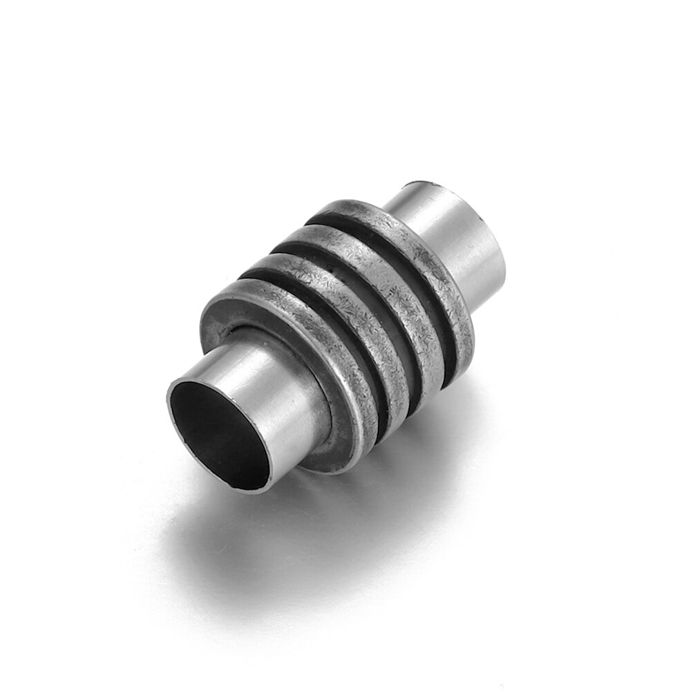 Stainless Steel Magnetic Clasps Column Hole 6mm Leather Cord Clasp Bracelet Magnet Buckle Closure DIY Jewelry Making Accessories: Lividity