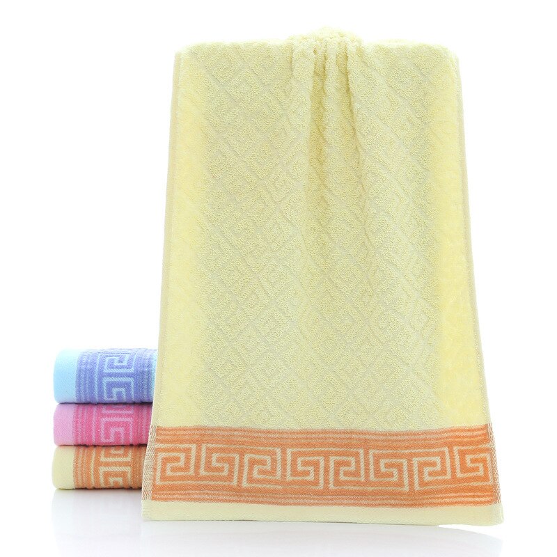 Badhanddoek Gezicht Handdoek 100% Katoen Zacht Katoen Schoonheid Handdoek Badkamer Producten 35X75Cm Handdoeken: YELLOW