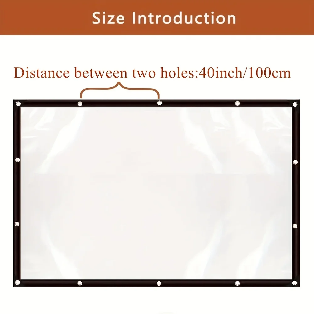 1pc Heavy Duty helder waterdicht zeildoek met doorvoertules, ideaal voor tuinen, balkons, patio's, plantbescherming en kassen