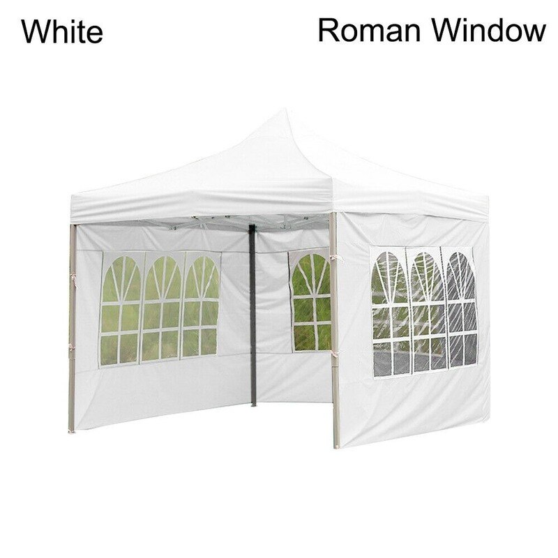 Oxford Cloth Outdoor Portable Rainproof Tent Surface Replacement Home Shade Top Canopy Cover Party Waterproof Tents Shelter: White Roman Window / 3x2m