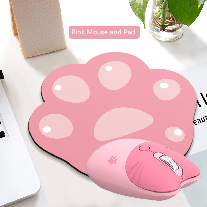 Mysz bezprzewodowa 2.4G Cute Pink Cartoon myszy dla Kid Girl prezent wyciszenie ergonomiczna mysz biurowa regulowana DPI Optical Mause na laptopa: Pink Suit